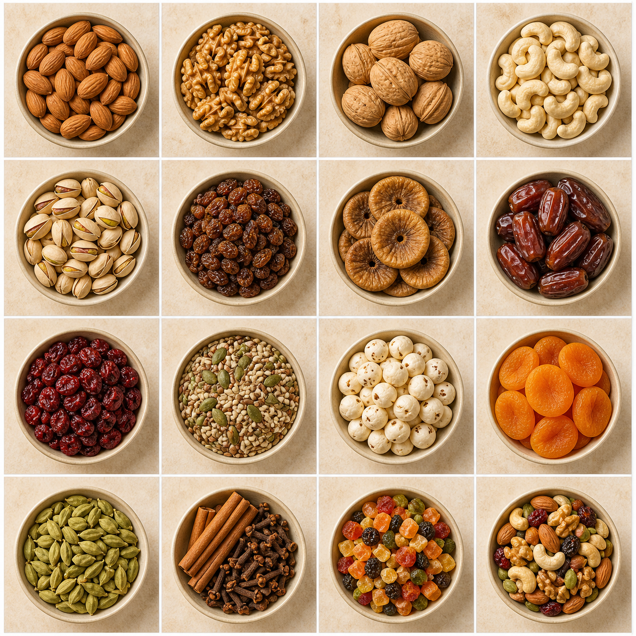 A premium assortment of dry fruits and nuts